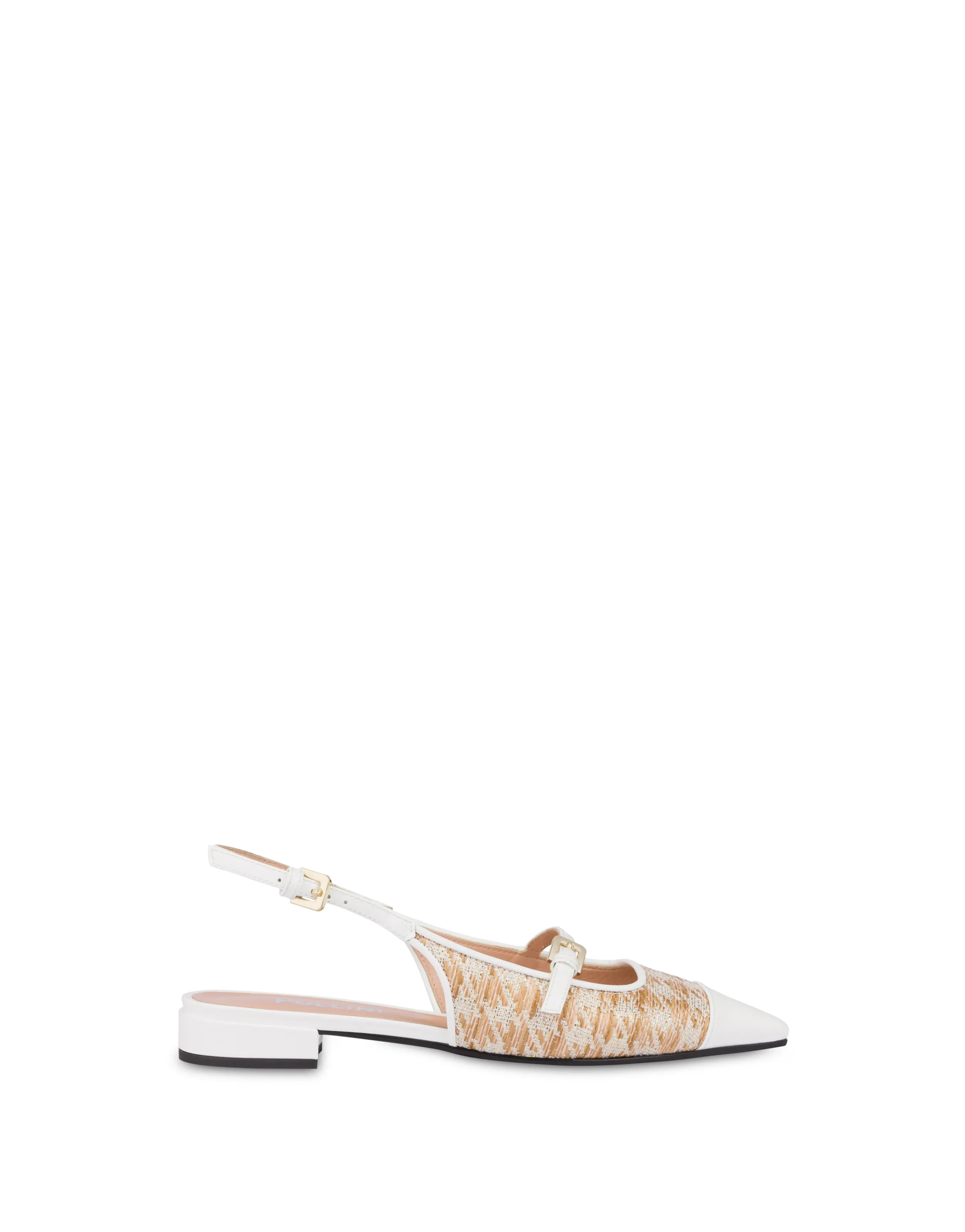 Pollini Ballerine Sand/Bianco Sale