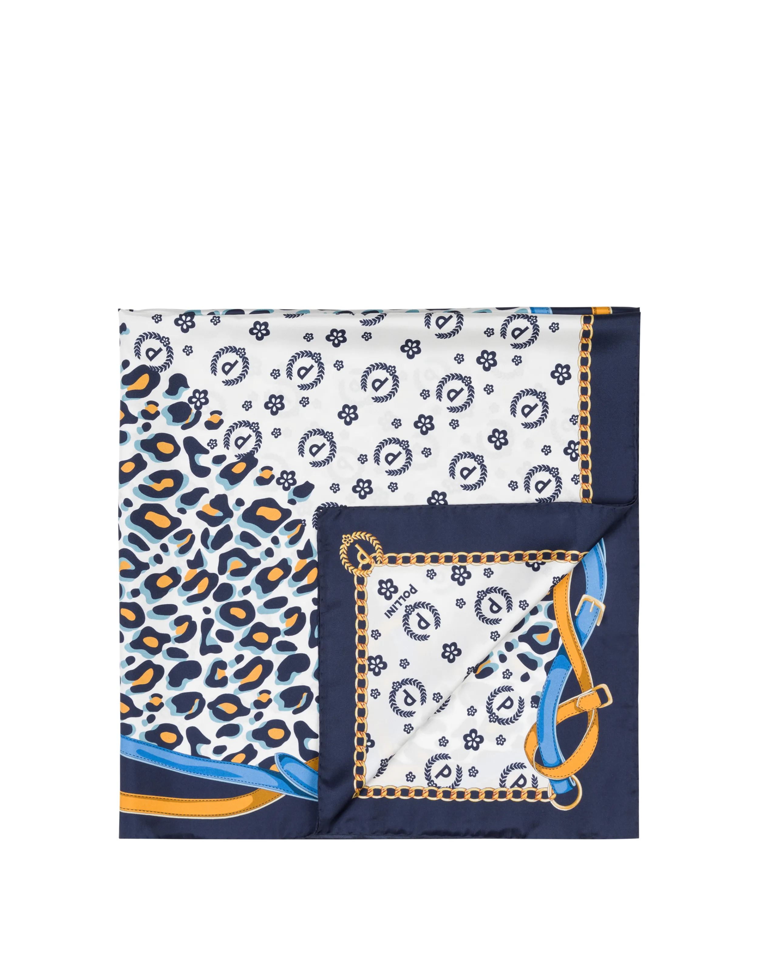 Pollini Foulard Blu New