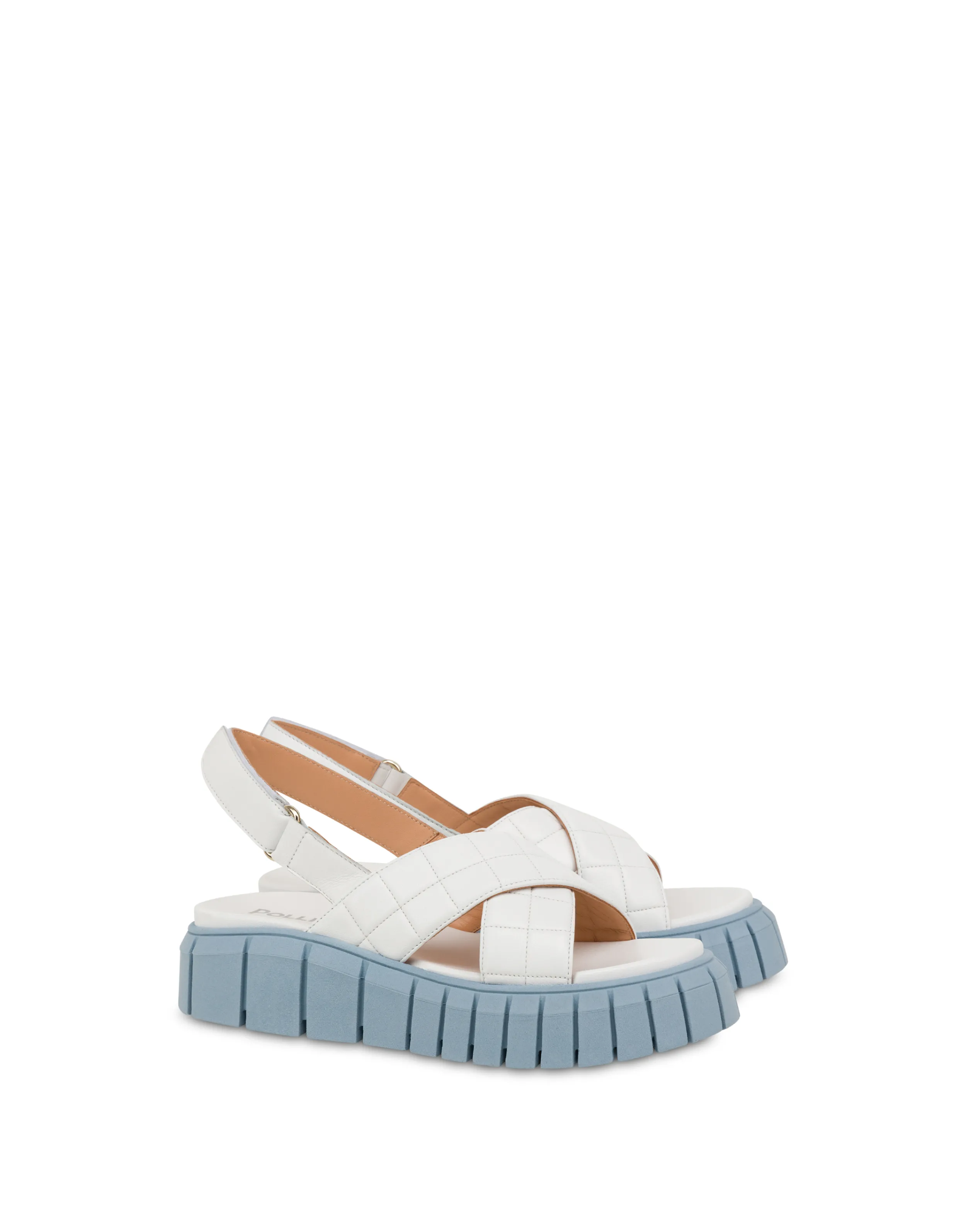 Pollini Sandali Bianco/Cielo Fashion