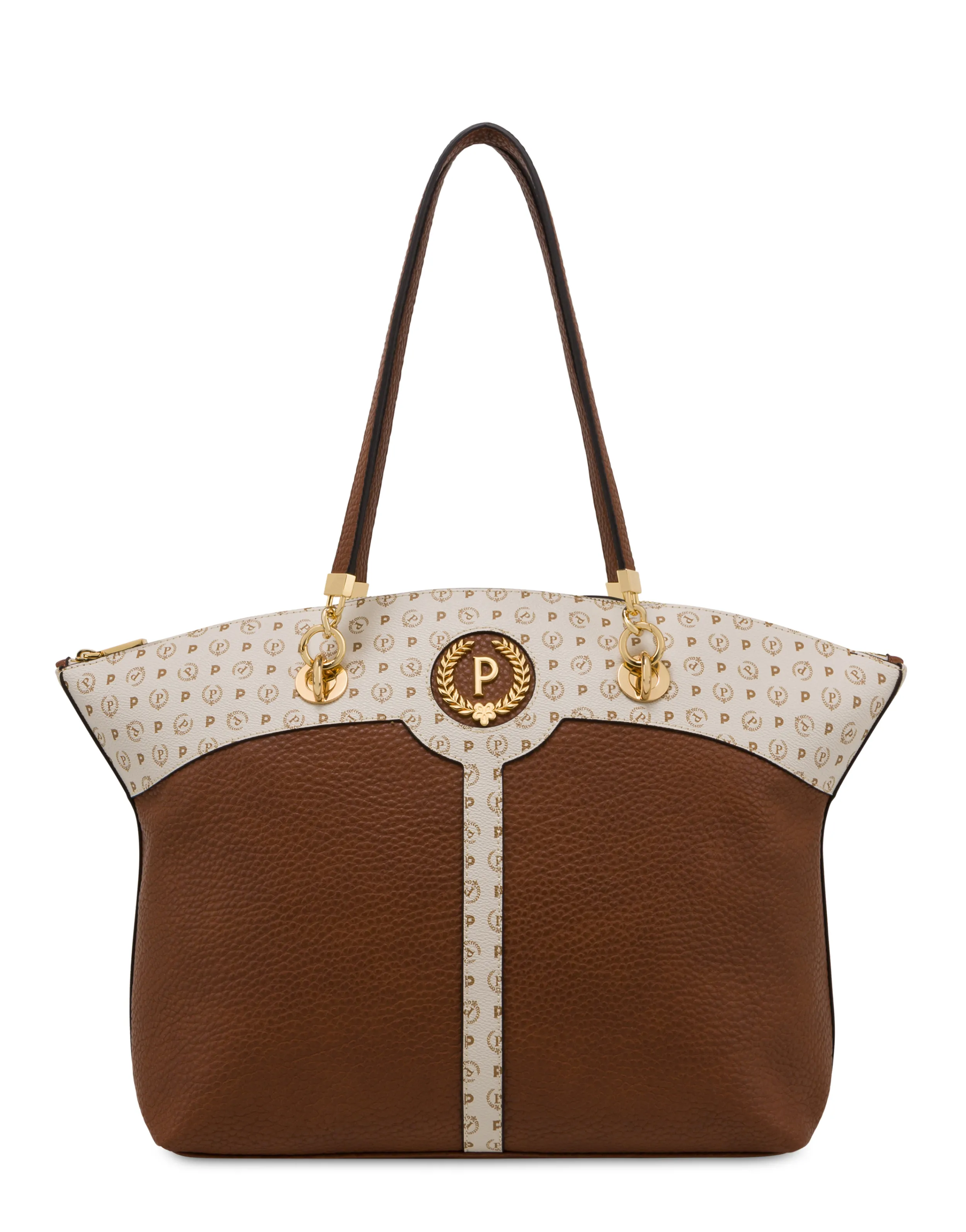 Pollini Shopping Bag Cuoio/Avorio Sale