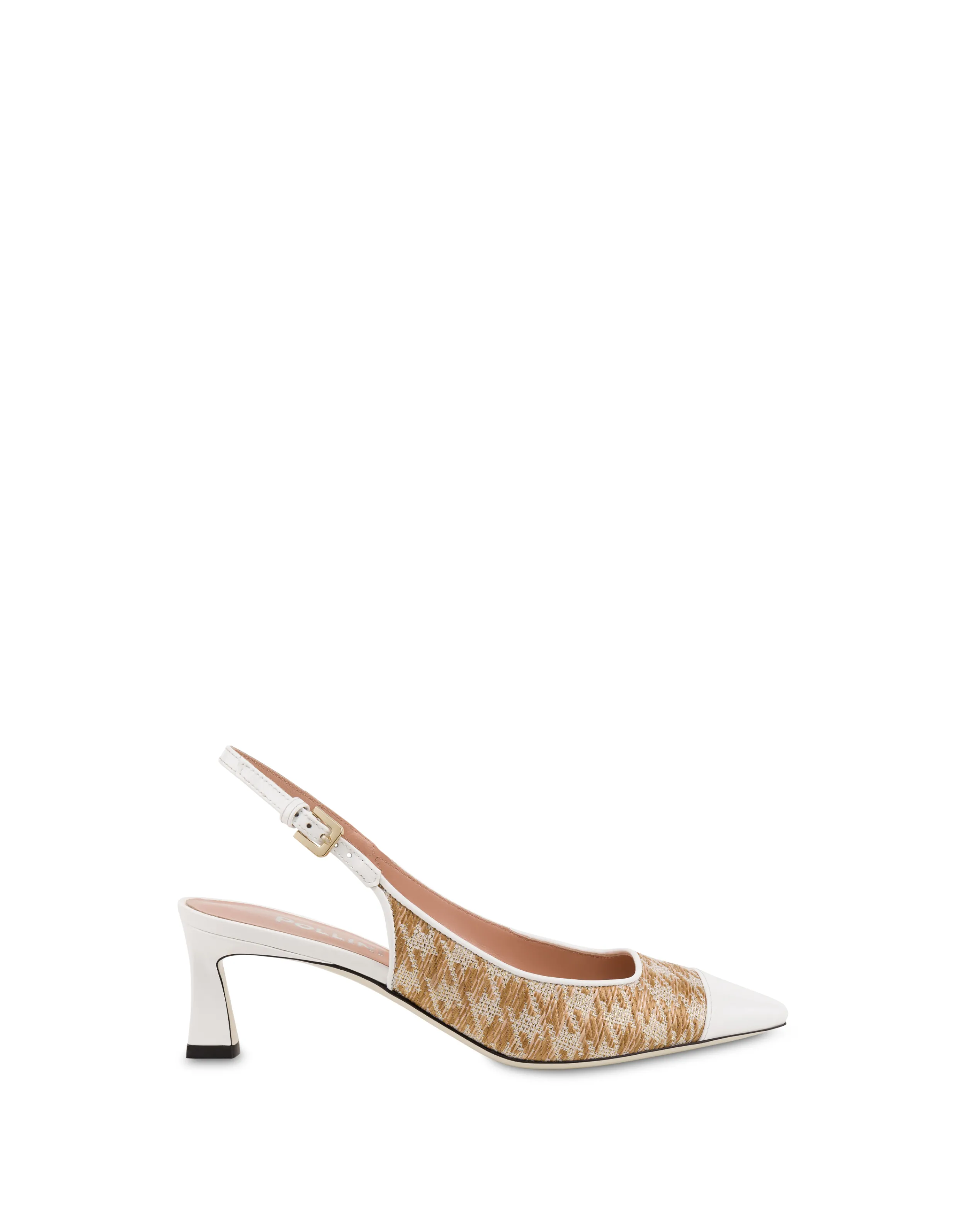 Pollini Slingback Sand/Bianco New