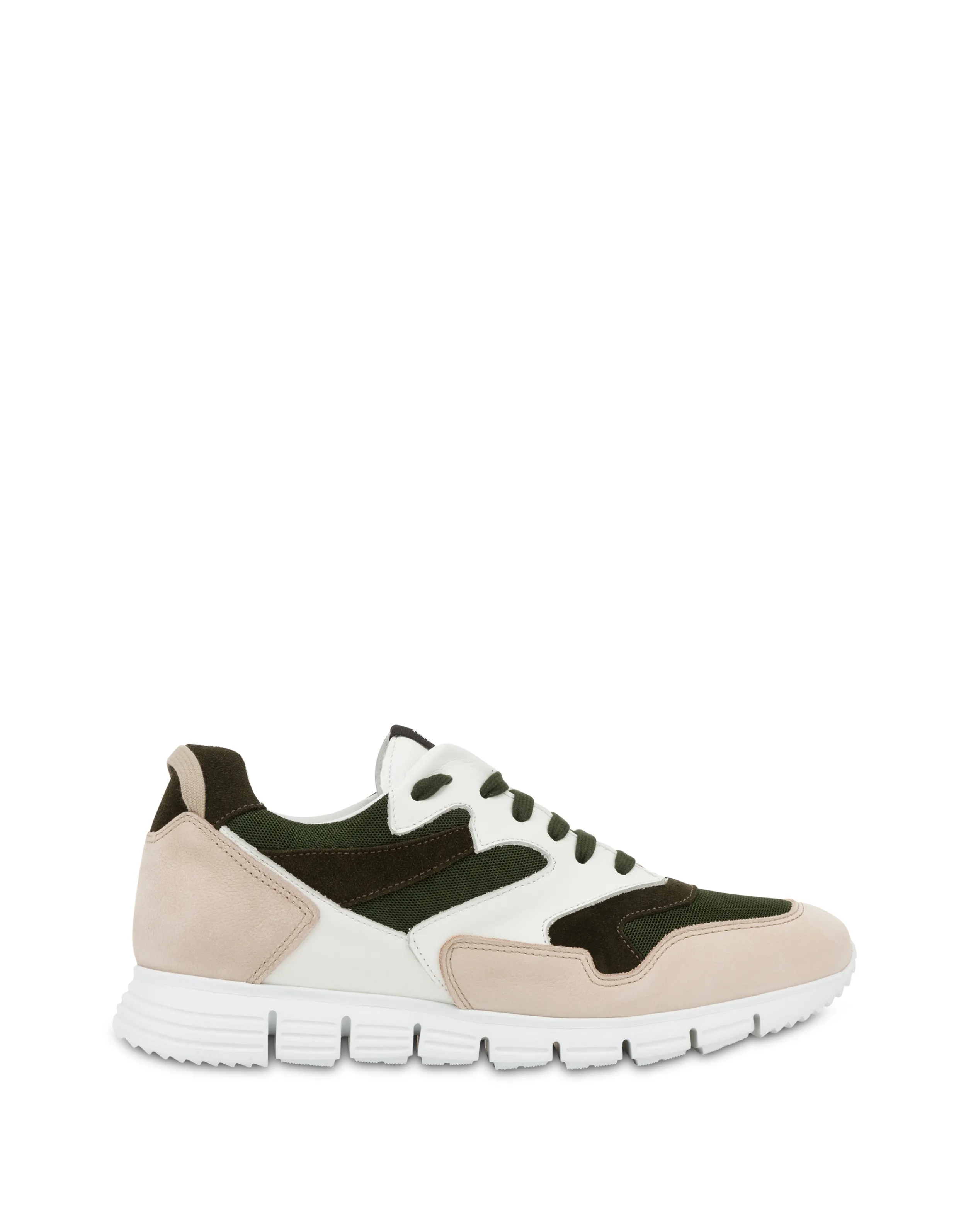 Pollini Sneakers Ivory/Rope/Military Green/Military Green Online