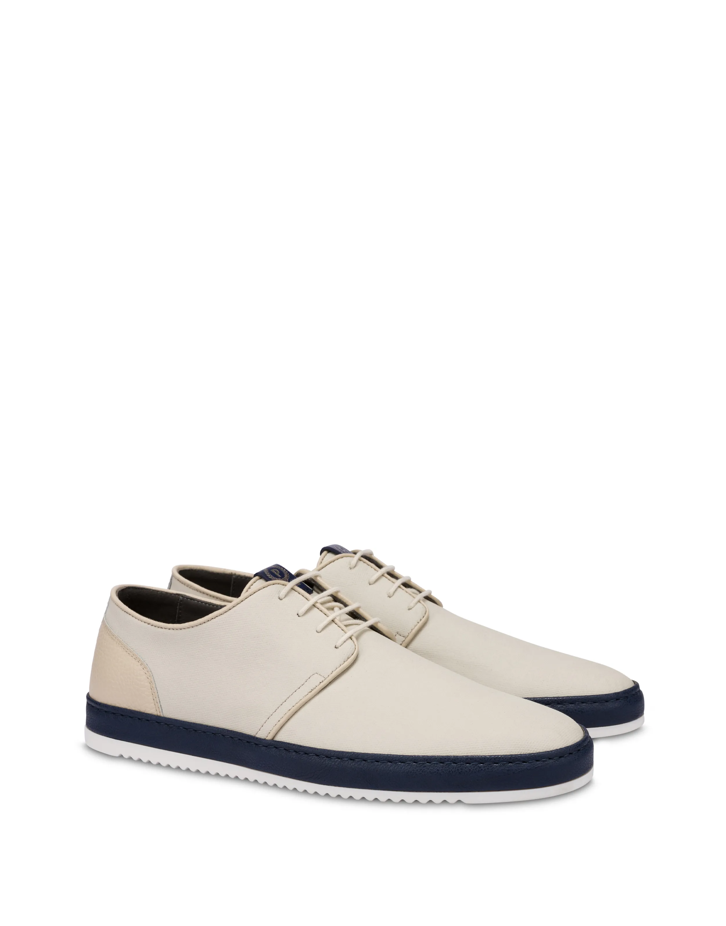 Pollini Sneakers Ivory/Ivory/Blue Clearance