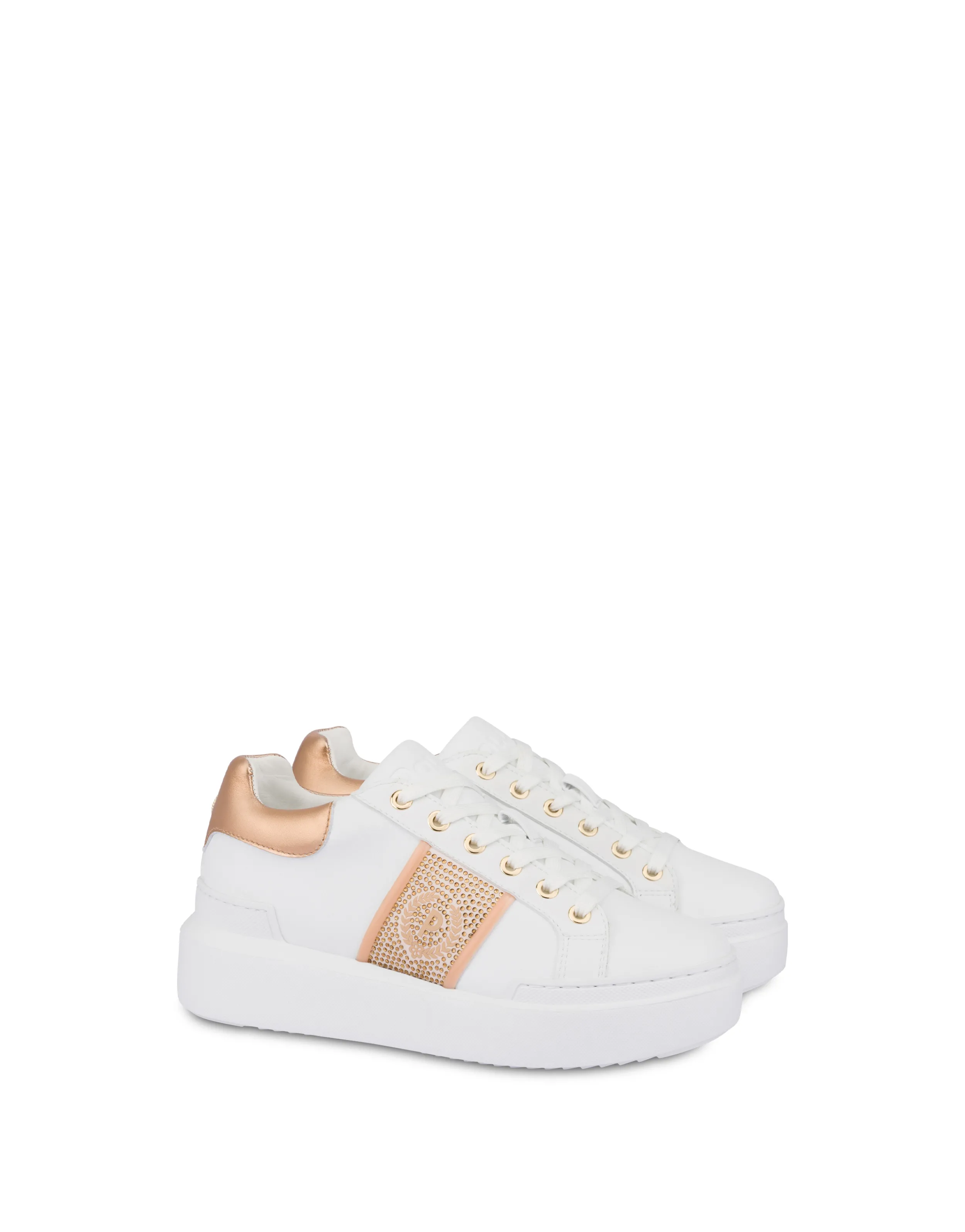 Pollini Sneakers Bianco/Rame New